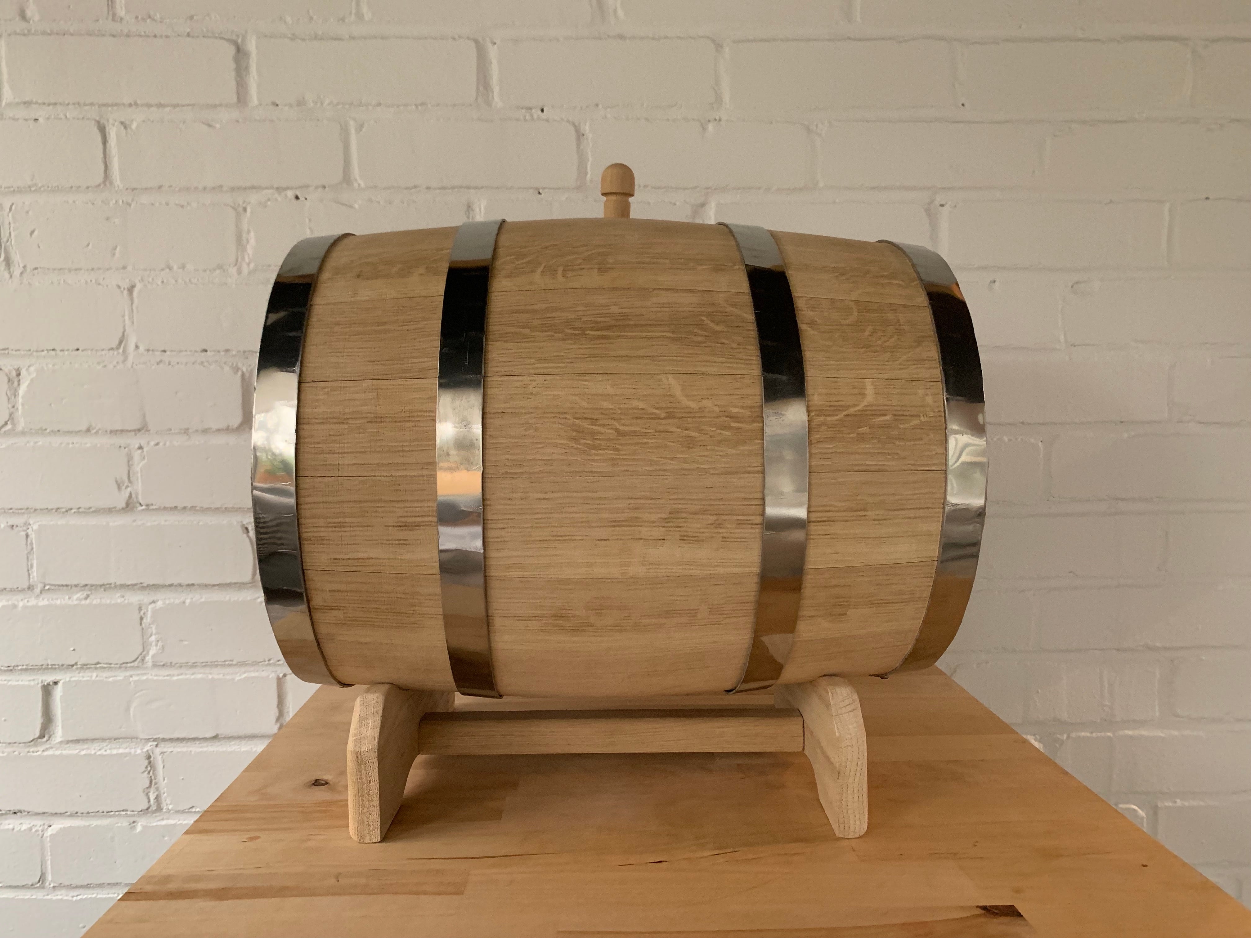 Baril de bière, 5 litres-1,32 gallons. Chêne américain pour le